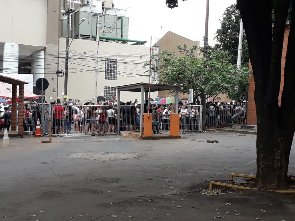 Provas aplicadas no Centro de Aulas D da UFG